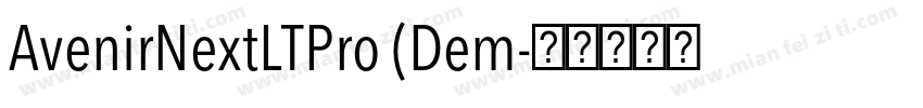 AvenirNextLTPro (Dem字体转换